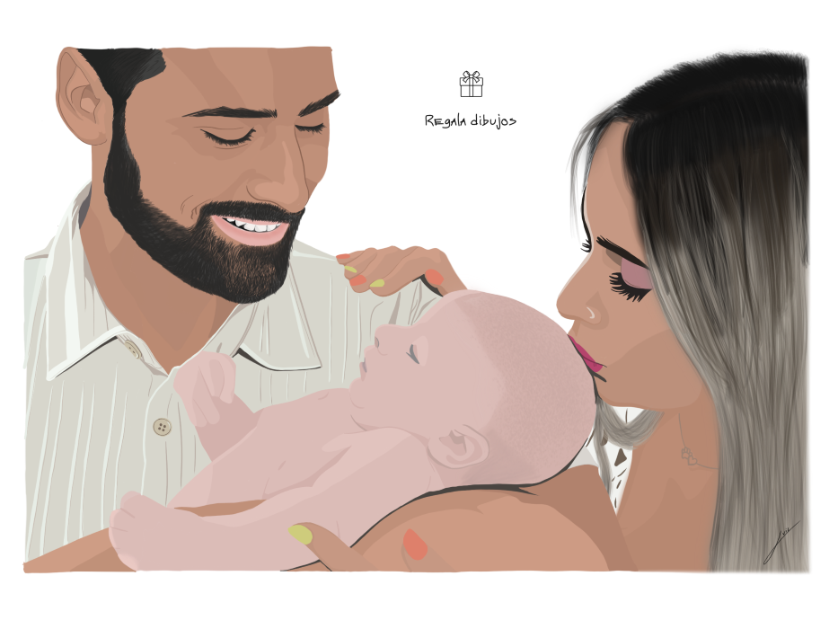 Dibujo-familia-bebe